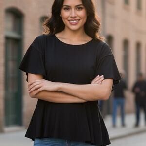 Banana Republic back lace-up blouse